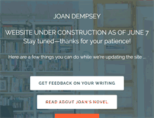 Tablet Screenshot of joandempsey.com